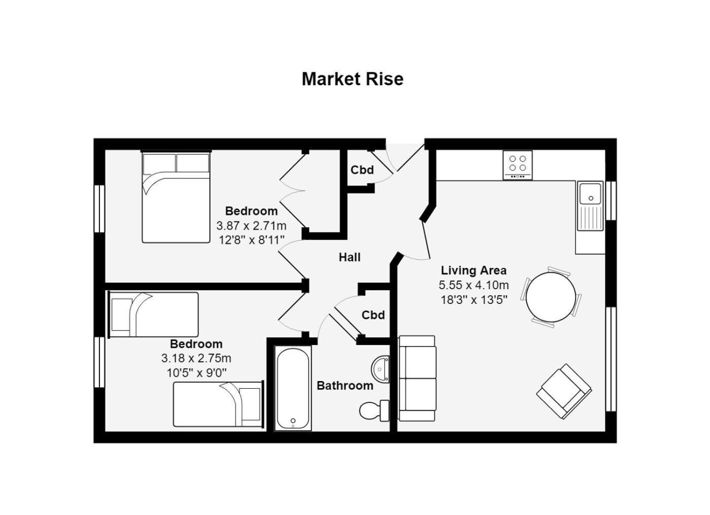 Your Space - Market Rise Apartment